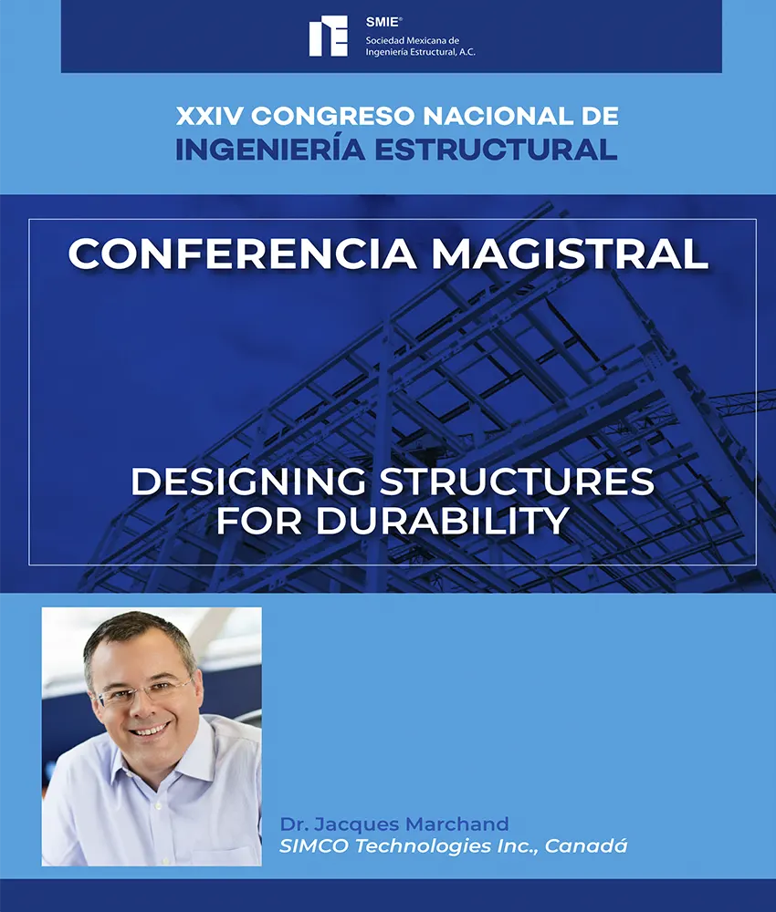 conferencia magistral, cnie 2024, designing structures for durability, méxico, cancún, 2024